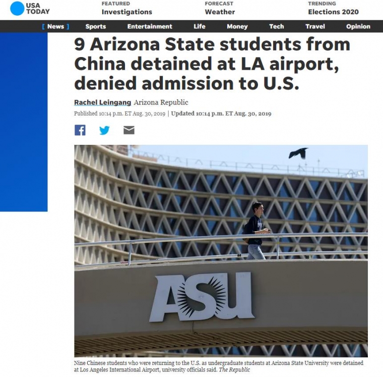中国留学生被美国遣返，中国留学生被美国遣返了