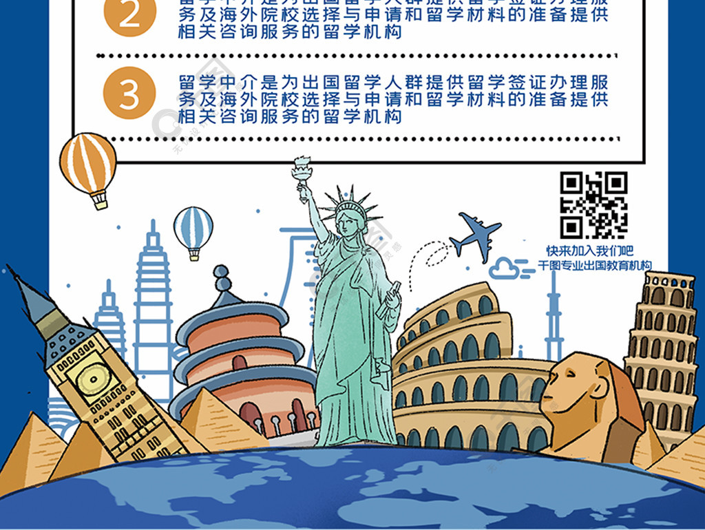 出国留学海报，出国留学海报设计