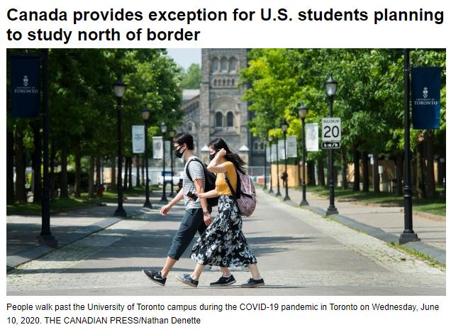 加拿大美国留学，加拿大美国留学学费