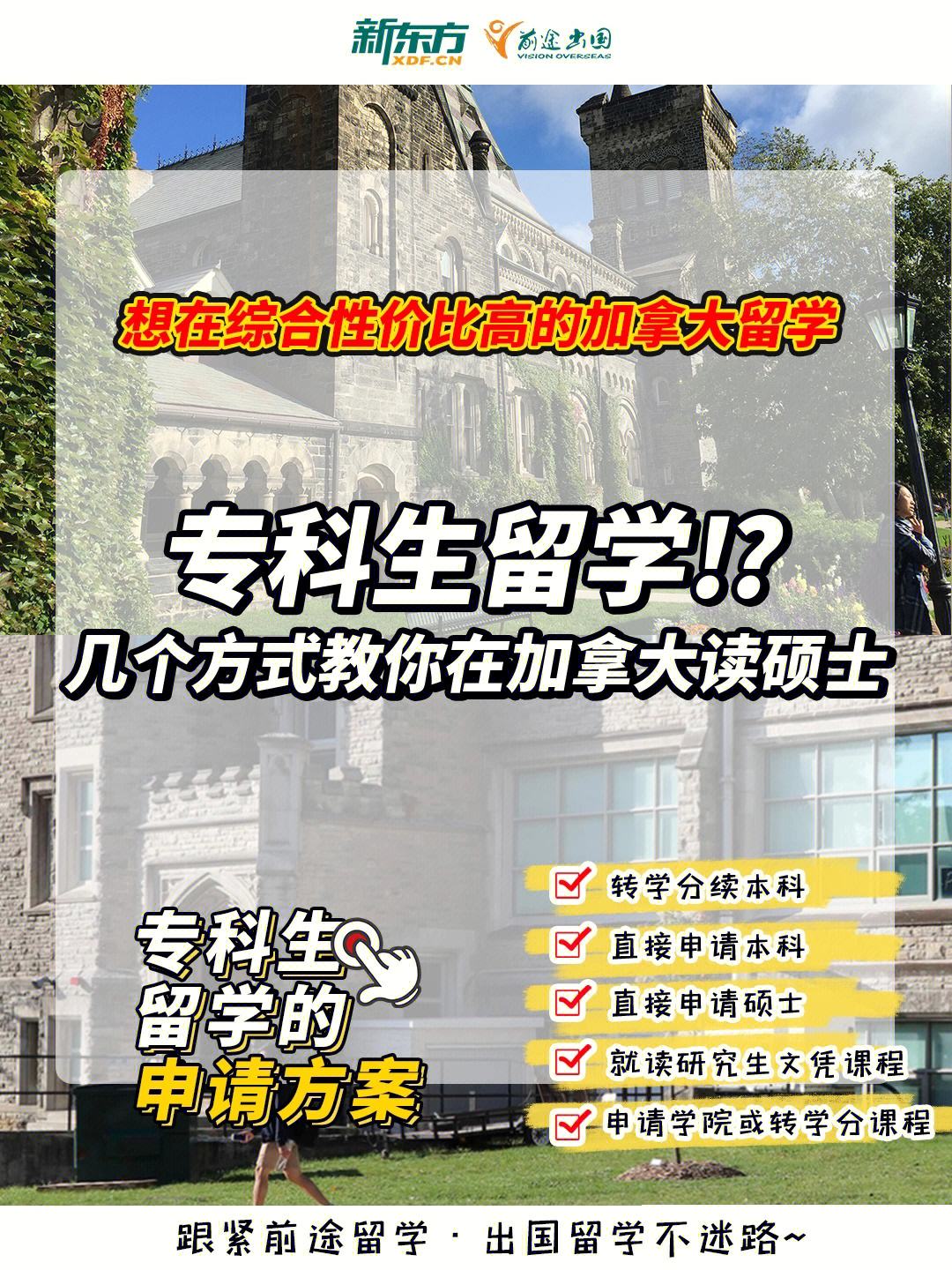 专科申请留学，专科申请留学案例