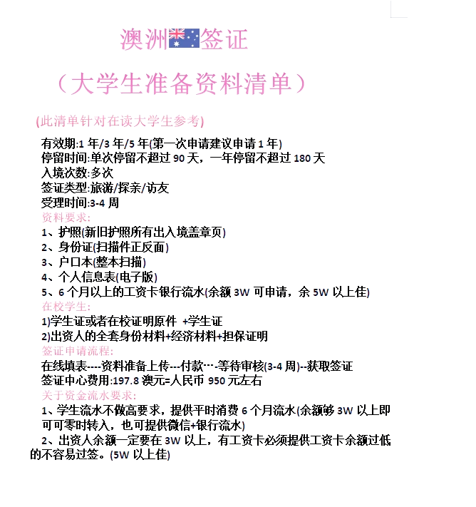 澳大利亚留学签证办理时间，澳大利亚留学签证一般多长时间