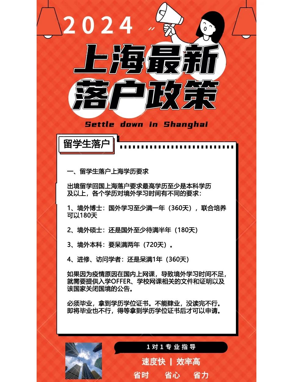 留学生上海落户要求，留学生上海落户要求是什么