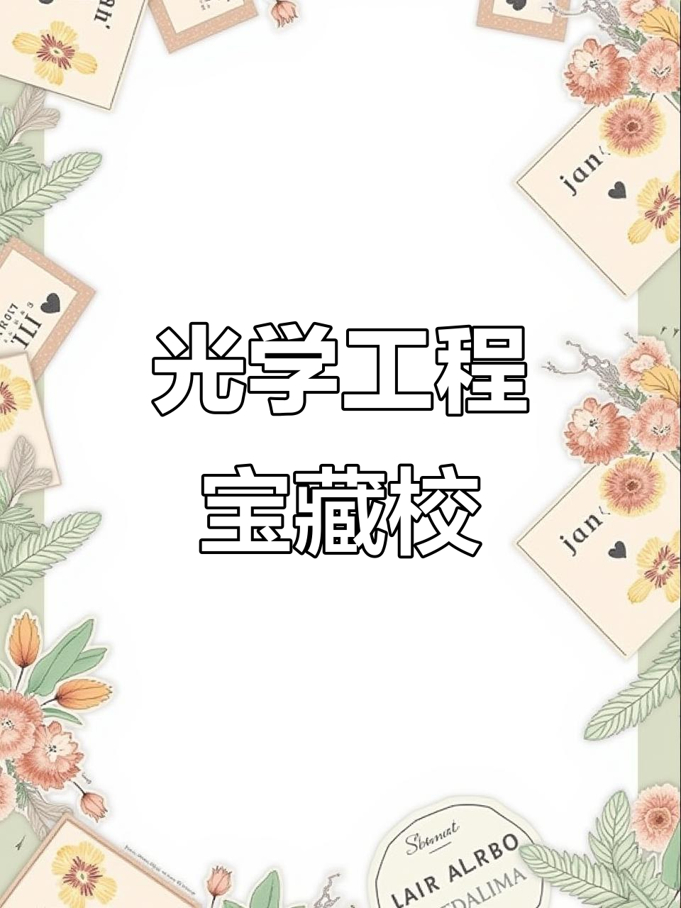 光学工程留学，光学工程专业排名世界大学