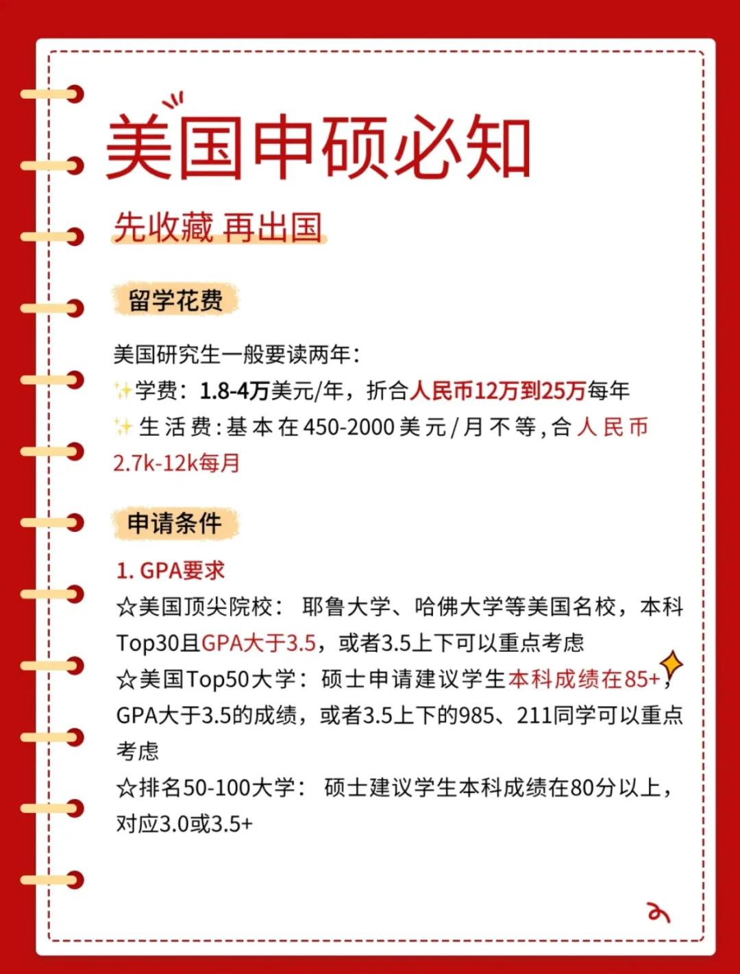 留学美国读硕士的条件，美国硕士留学需要多少钱